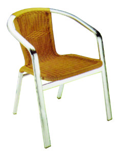 Flat Tube Rattan Aluminium Chair FR7082 N