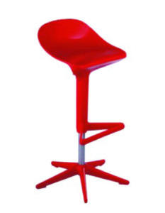Spoon Bar Stool Red