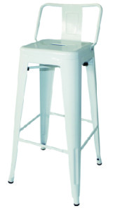 Tolix bar stool low backrest