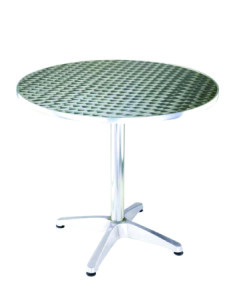 aluminium table