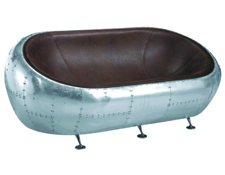 Aluminium Scoop Love Seat