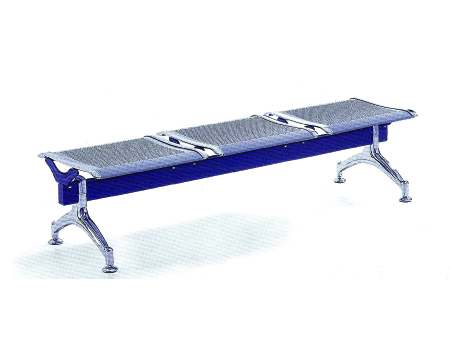 C003A (Silver) - 3 Seater Airport Link Chair