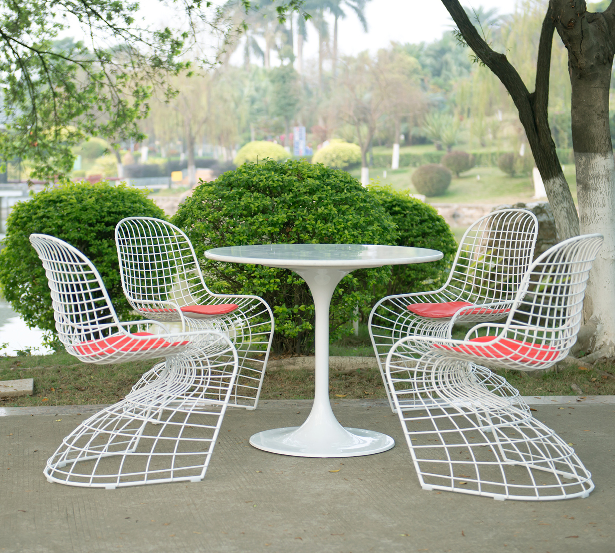 JS metal wire chair