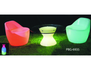 PBG-6935 LED coffee table and chair