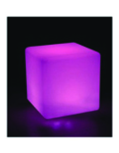 RL2049 Pink LED cube stool