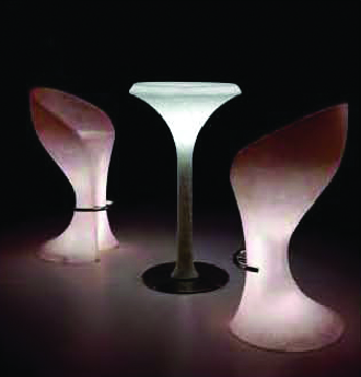 Trendy Garden LED outdoor Bar table and bar stool (1)